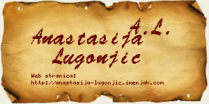 Anastasija Lugonjić vizit kartica